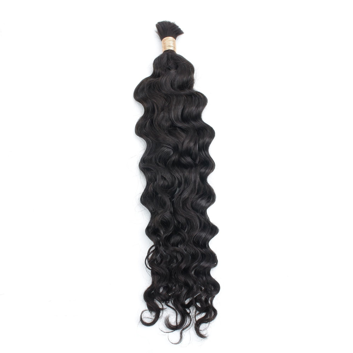 Beach Wave Bulk Human Hair Extensions