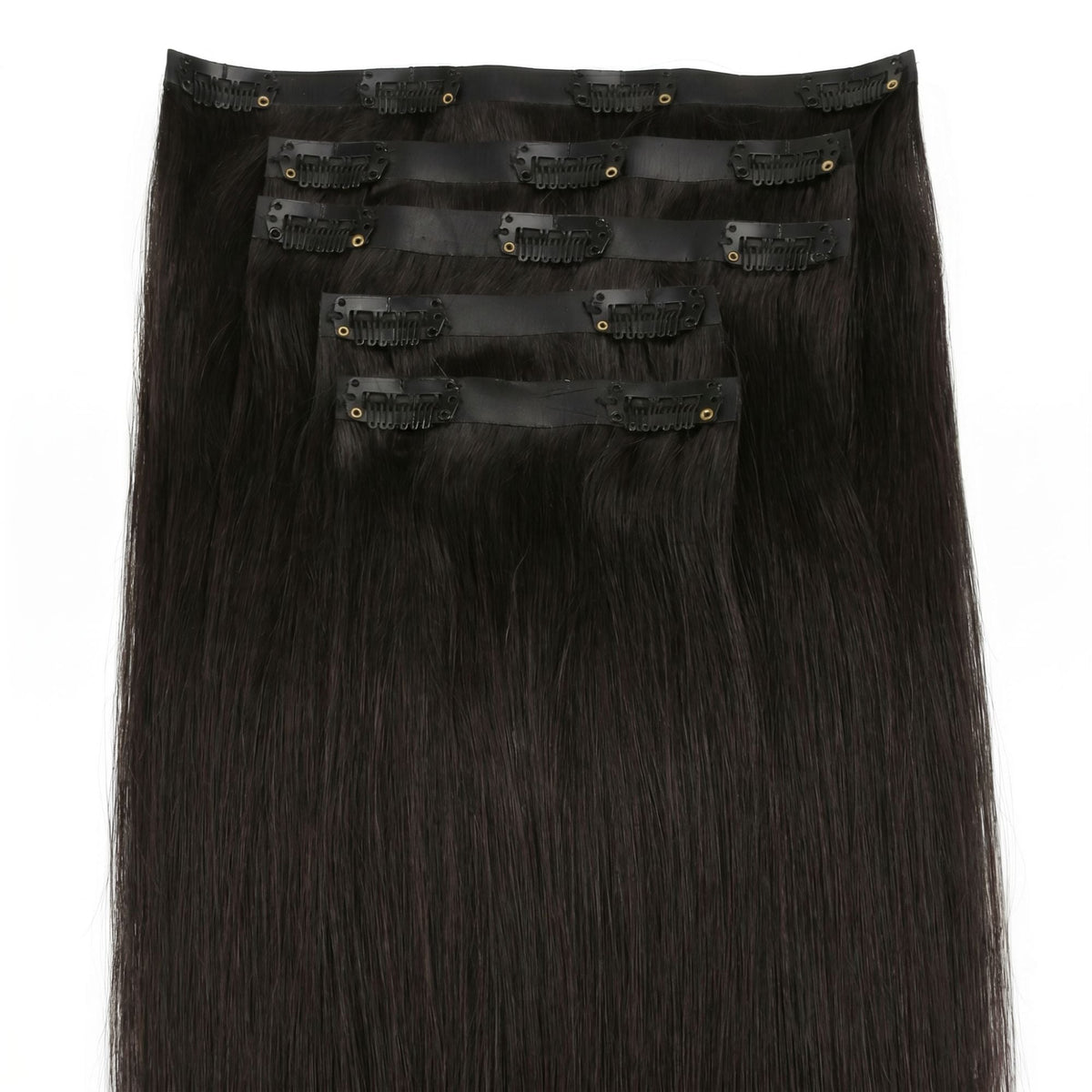 Off Black Invisible Clip-ins